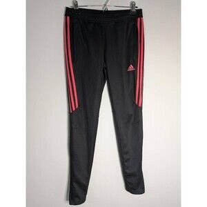 Adidas Climacool Track Pants Women’s Hot Pink Soccer Stripe Zip-Ankle Size S 28”